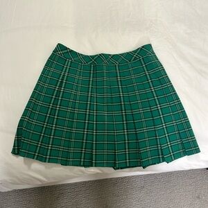 Sunday best green plaid skirt size 8